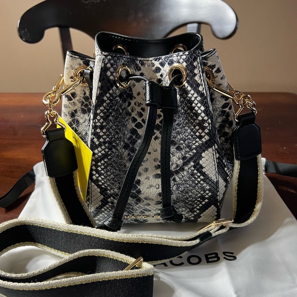marc Jacobs Bucket bag Snake white multi NEW - Picture 5 of 10